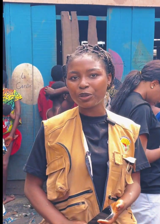 Abu Mercy volunteering with U.T.A.C in Makoko community